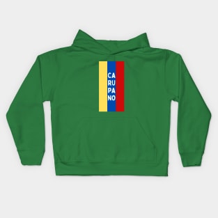 Carupano City in Venezuelan Flag Colors Vertical Kids Hoodie